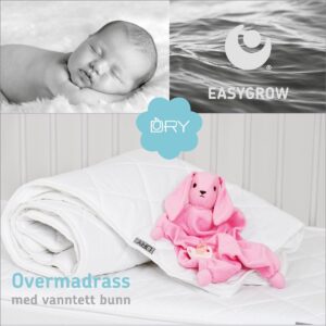 Overmadras m/vandtædt bund 60*120