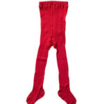 Hirsch uld/bomuld strømpebukser - rød