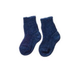 Hirsch uldsokker tykke - Blåmeleret