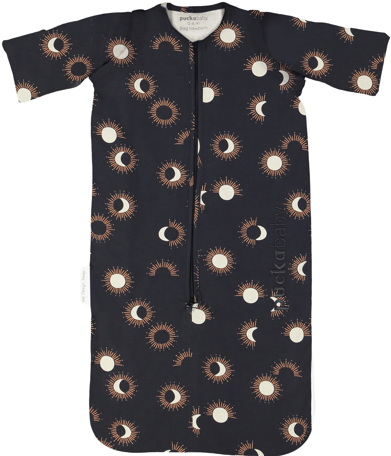 Puckababy the Bag Newborn, 0-6 mdr. / 70 cm, bomuld, eclipse night