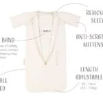 Puckababy the Bag Newborn, 0-6 mdr. / 70 cm, bomuld, pure