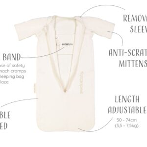 Puckababy the Bag Newborn, 0-6 mdr. / 70 cm, bomuld, pure