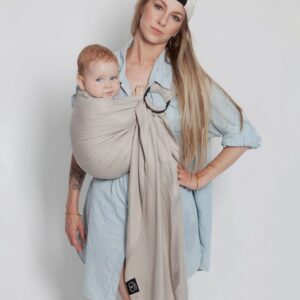 No Knot Woven Wrap White Gold