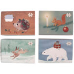 Filibabba Puslespil-Sæt - 4x20 Brikker - Wonderful Winterland