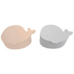 Filibabba Snackbokse - Silikone - Hvalen Christian - 2-pak - Pea