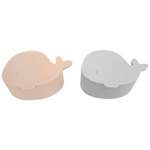 Filibabba Snackbokse - Silikone - Hvalen Christian - 2-pak - Pea