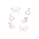 That&apos;s Mine - Wallsticker Butterflies 6 stk. - White
