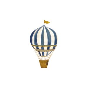 That&apos;s Mine - Wallsticker Retro air balloon small blue - Blue