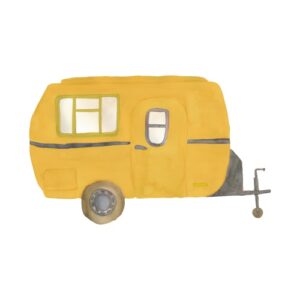 That&apos;s Mine - Wallsticker Retro caravan - Multi