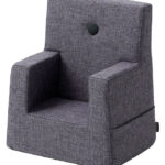 by KlipKlap Lænestol - Kids Chair - 50x43x33 cm - Blue Grey w. G