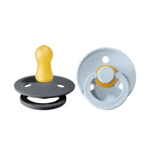 2 pk. Colour sut 0-6 mdr. latex - iron/baby blue