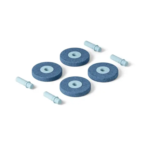 4 x Foam wheels Deep Blue / Sky Blue