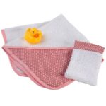 Asi Dukketilbehør - Badeslag - 36-43 cm - Rosa/Hvid