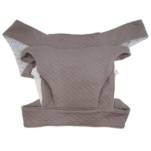 Asi Dukketilbehør - Dukkebæresele - Warm Grey And Vintage Print