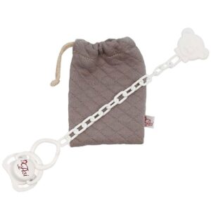 Asi Dukketilbehør - Sut m. Opbevaringspose - Warm Grey