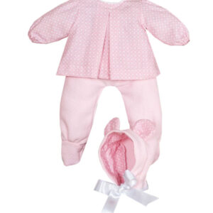 Asi Dukketøj - 43 cm - Maria - Lyserød/Hvid