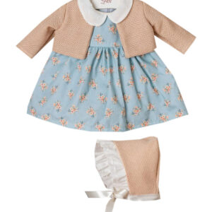 Asi Dukketøj - 46 cm - Leonora - Beige/Blå