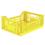 Aykasa Foldekasse - 40x30x15 cm - Midi - Neon Yellow