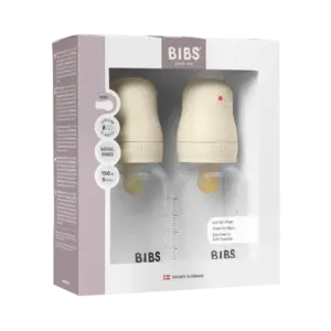 Baby Bottle Latex 2 pack 150 ml Ivory