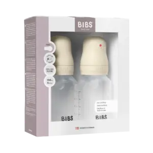 Baby Bottle Silicone 2 pack 150 ml Ivory