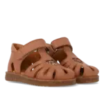 Begynder sandal med glitterhjerte - Clay/Clay Glitter - 23