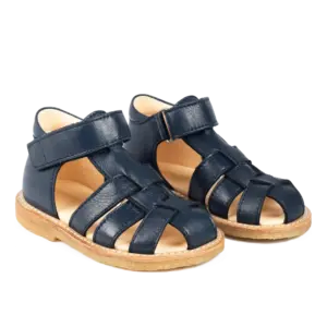 Begynder sandal med velcrolukning - Navy - 20