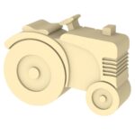 Blafre madkasse Traktor - Lys gul