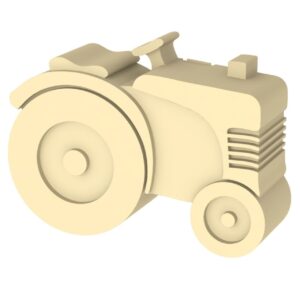 Blafre madkasse Traktor - Lys gul