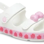 Crocband Cruiser Pet Sandal T - WHITE/PINK - 24/25