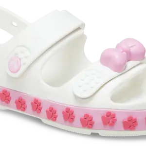 Crocband Cruiser Pet Sandal T - WHITE/PINK - 24/25