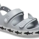 Crocband Cruiser Shark Sandal - LIGHT GREY - 22/23