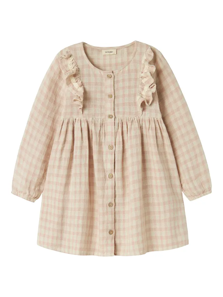 Dagmar ls løs kjole - PEACH WHIP - 110