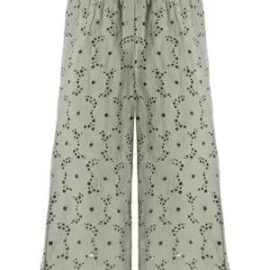 Dally brede bukser - FOREST FOG - 116