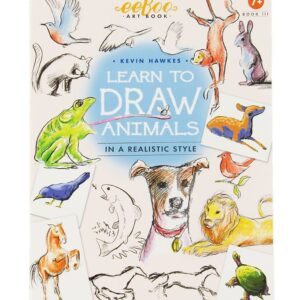 Eeboo Bog - Lær At Tegne - Dyr - Engelsk