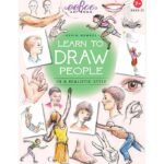 Eeboo Bog - Lær At Tegne Relistiske Mennesker - Engelsk