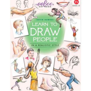 Eeboo Bog - Lær At Tegne Relistiske Mennesker - Engelsk