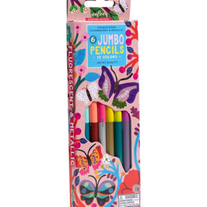 Eeboo Farveblyanter - 6 Stk. - Jumbo - Butterflies