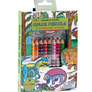 Eeboo Farveblyanter - 8 Stk. - Dinosaurer m. Tegning