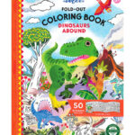 Eeboo Fold Ud Malebog m. Klistermærker - Dinosaurer