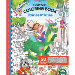 Eeboo Fold Ud Malebog m. Klistermærker - Feer Og Eventyr