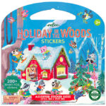 Eeboo Klistermærkebog - 200+ stk. - Jul i Skoven