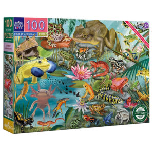 Eeboo Puslespil - 100 Brikker - 40,6x61 cm - Amfibier