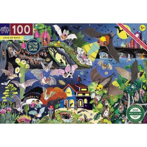Eeboo Puslespil - 100 Brikker - 45,7x68,5 cm - Love Of Bats