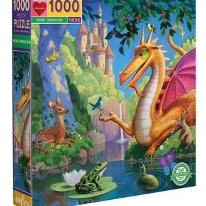 Eeboo Puslespil - 1000 Brikker - Kind Dragon