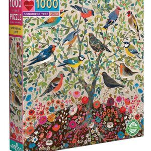 Eeboo Puslespil - 1000 Brikker - Songbirds Tree