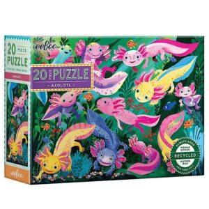 Eeboo Puslespil - 20 Brikker - 28x38 cm - Axolotl