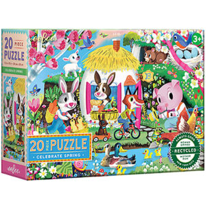 Eeboo Puslespil - 20 Brikker - 28x38 cm - Forår