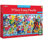 Eeboo Puslespil - 36 Brikker - 88,9x25,4 cm - Den Lange Musikpar