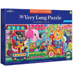 Eeboo Puslespil - 36 Brikker - 88,9x25,4 cm - Det Lange Alfabet-