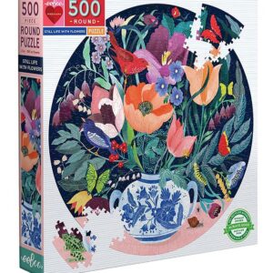 Eeboo Puslespil - 500 Brikker - Still Life With Flowers